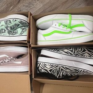 Vans lot of4 women’s 9.5 new